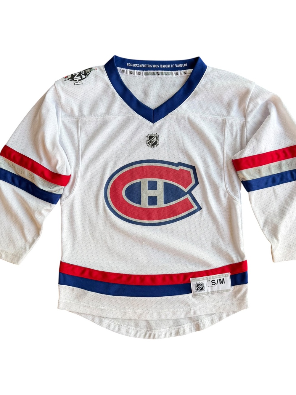 Montreal Canadiens 2017 NHL 100 Classic White Jersey Youth Size: S/M